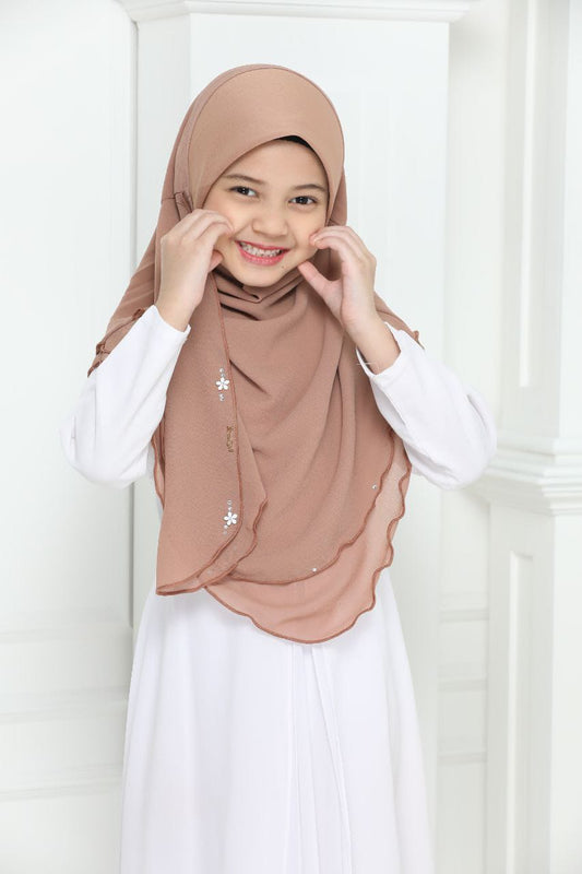 NYLA KIDS SCARF - CAMEL