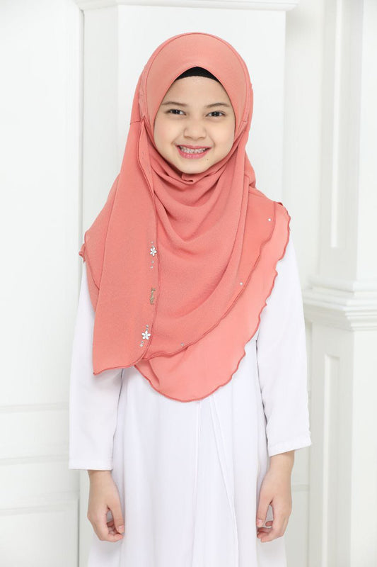 NYLA KIDS SCARF - PEACH