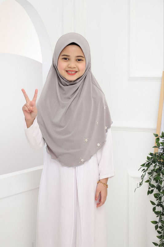 L GREY RIDA KIDS SCARF