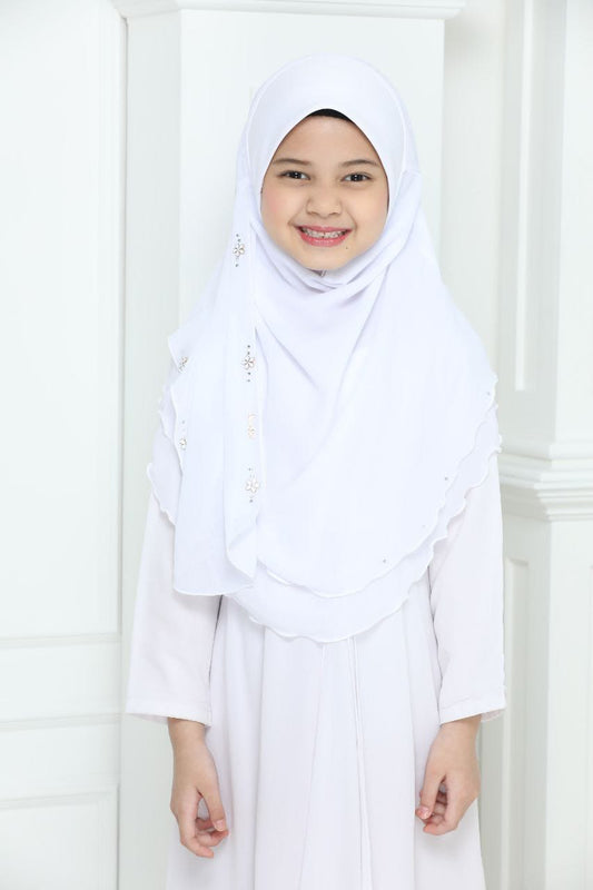NYLA KIDS SCARF - WHITE