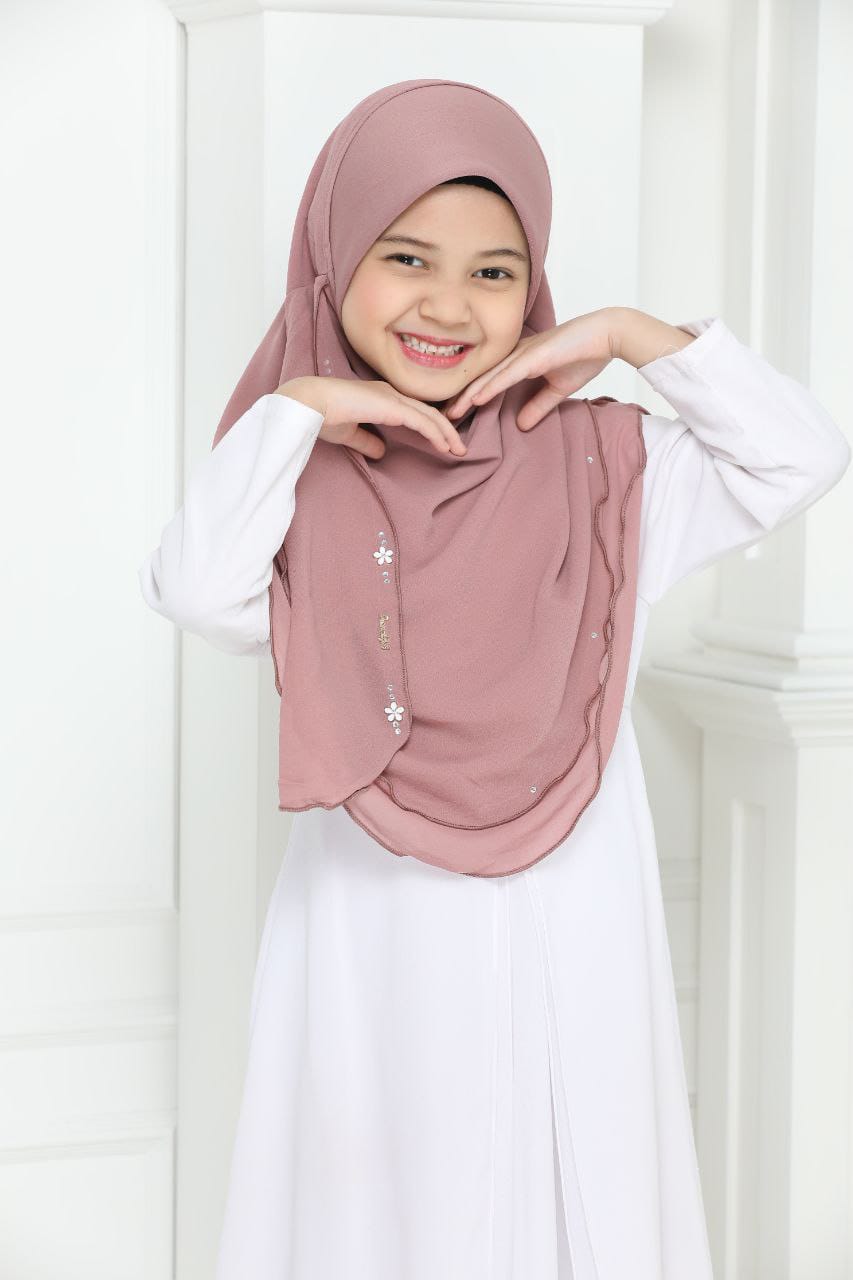 NYLA KIDS SCARF - MAUVE