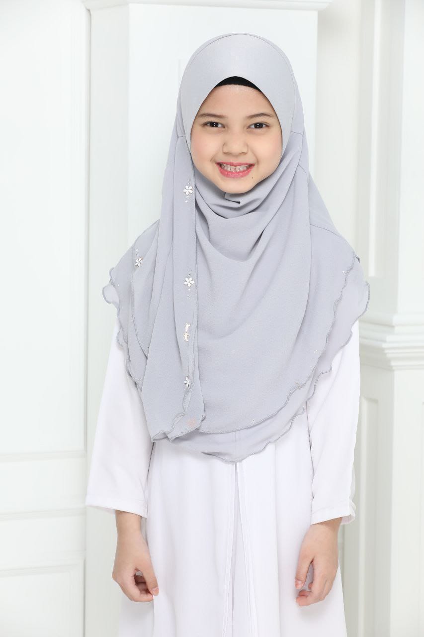 NYLA KIDS SCARF - L.GREY