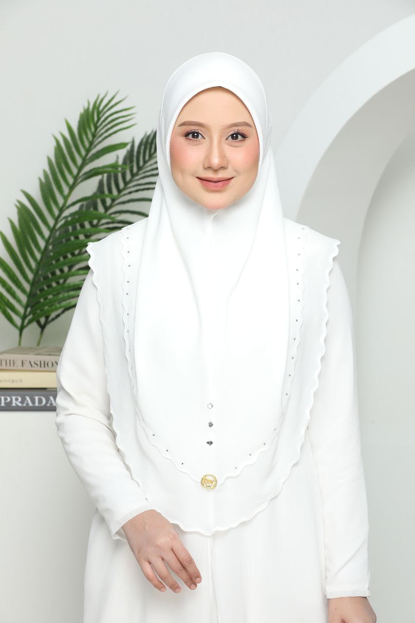 WHITE AYZAL SCARF