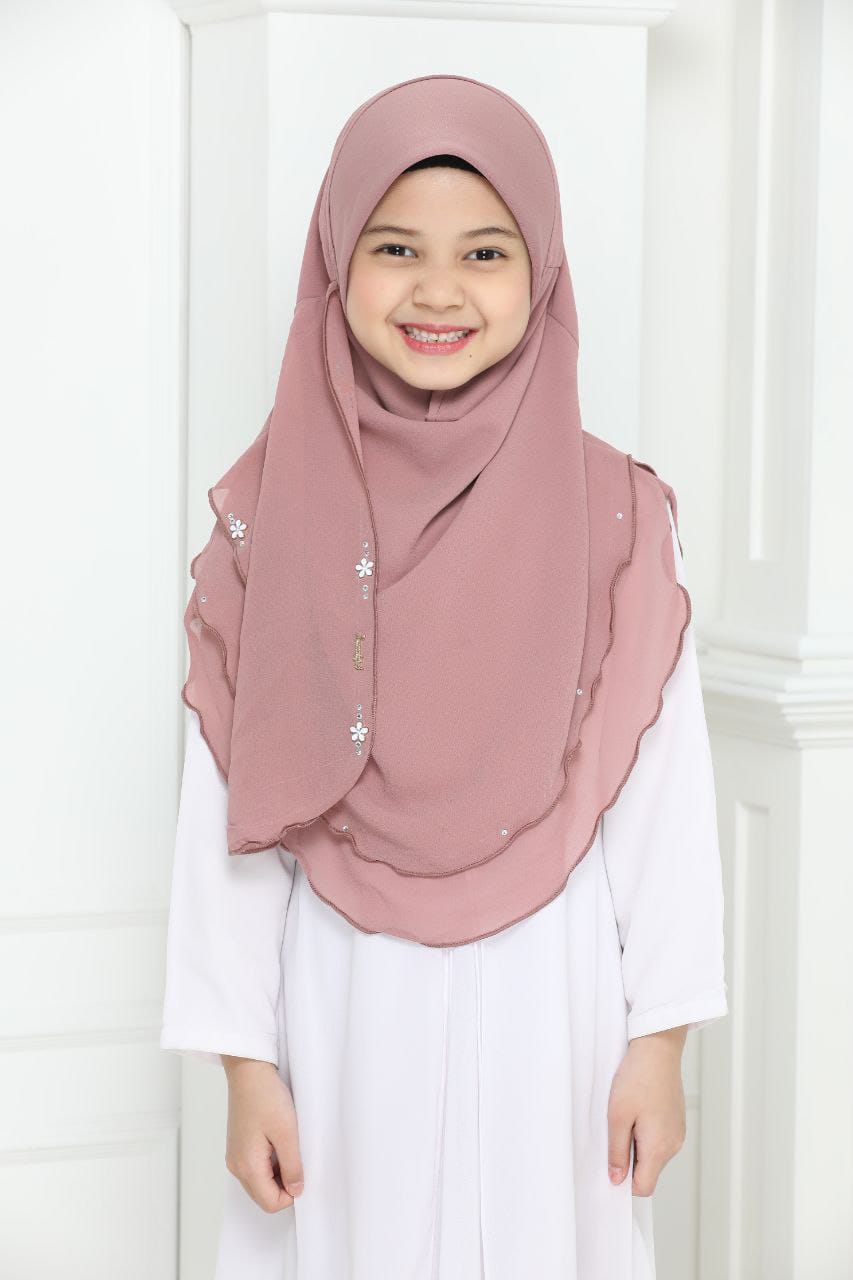 NYLA KIDS SCARF - MAUVE