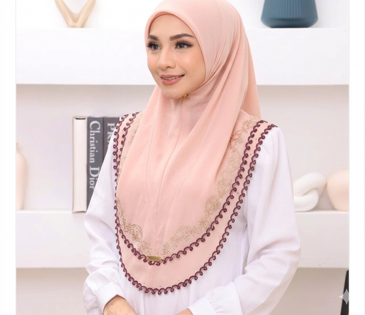 PEACH ZERLIN SCARF