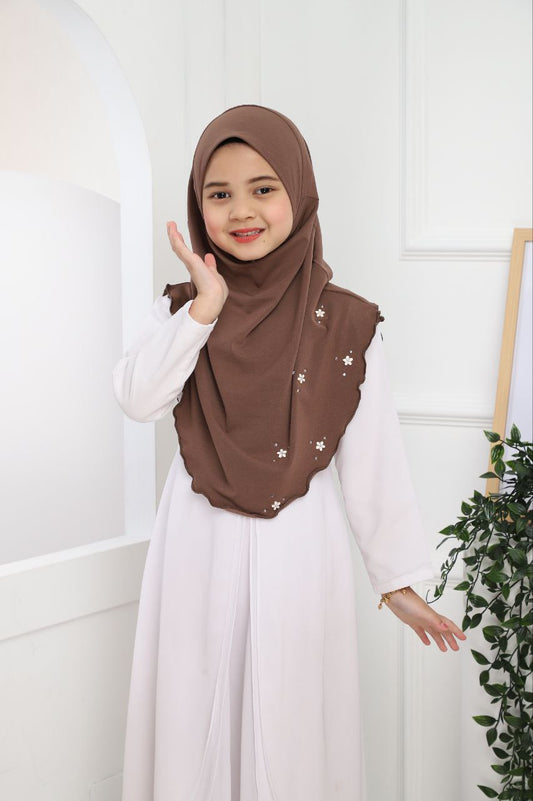 BROWN RIDA KIDS SCARF