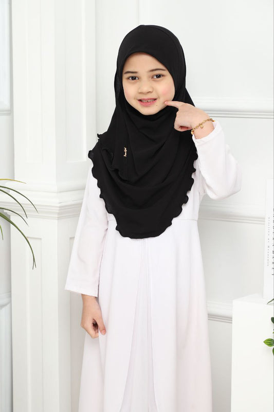 BLACK AYCA KIDS SCARF
