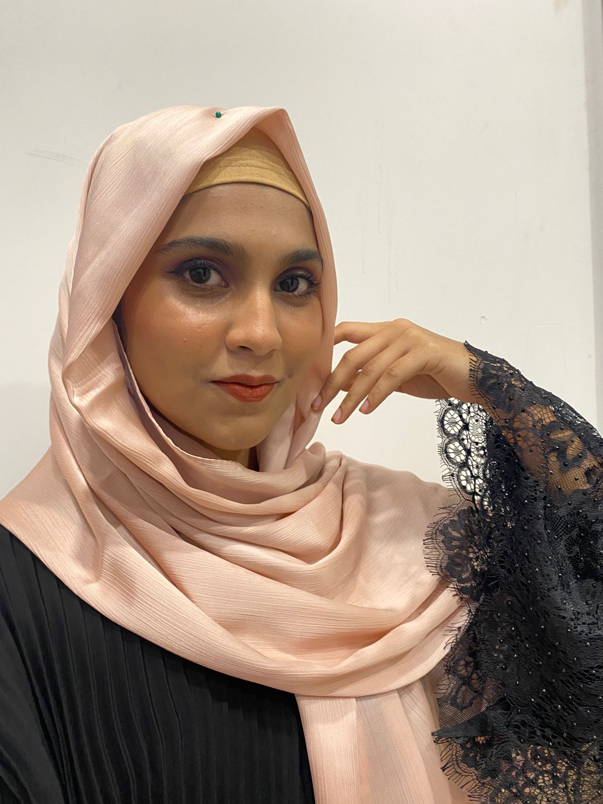 Blush Premium Crepe Satin Hijab