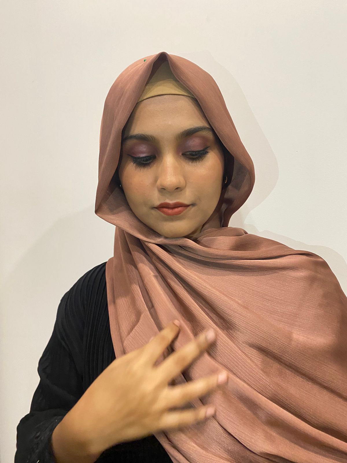 Burnette Premium Crepe Satin Hijab