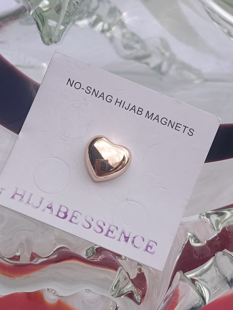 NO SNAG MAGNETIC PIN -ROSE- GOLD HEART