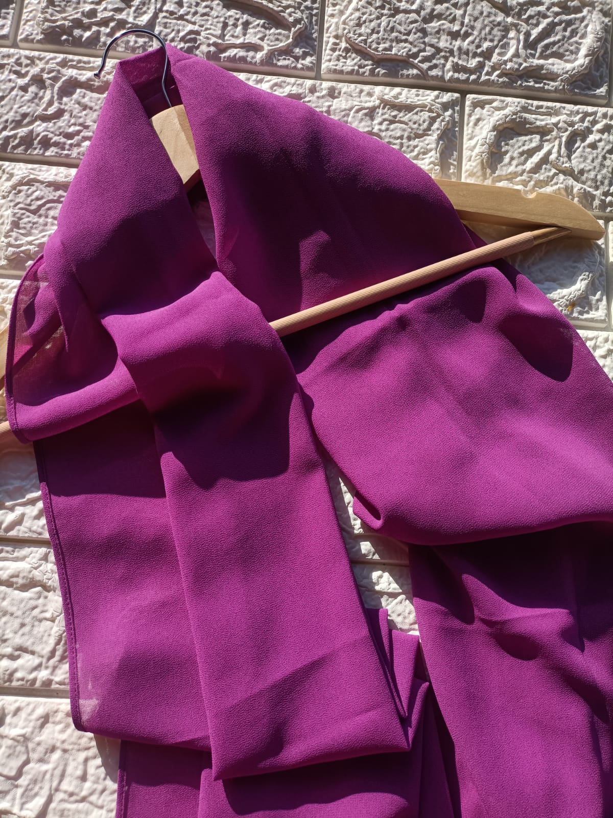 CHINESE PURPLE CHIFFON HIJAB