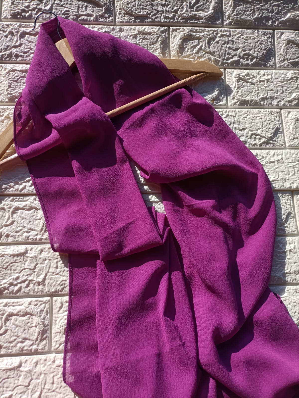 CHINESE PURPLE CHIFFON HIJAB