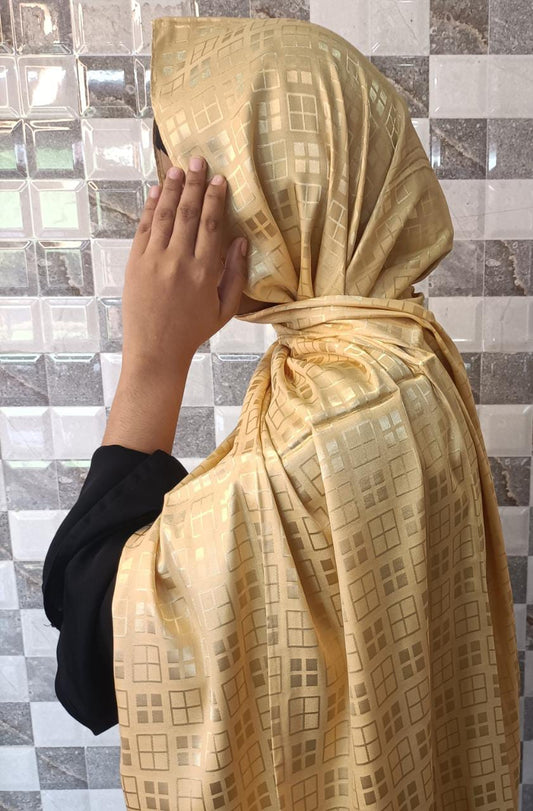 GOLDEN SATIN PRINTED HIAB