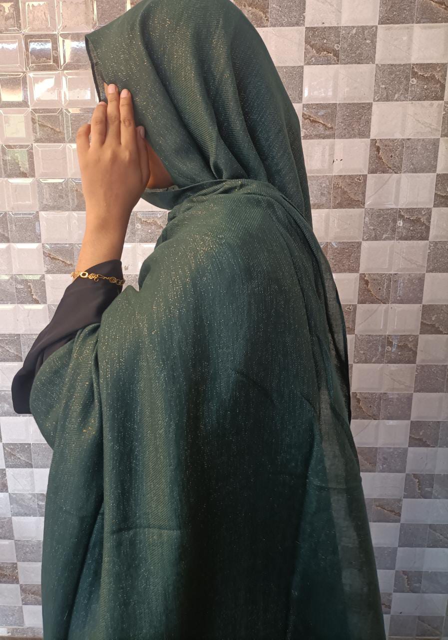 GREEN MARIAM SHIMMER HIJAB